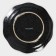 Serving porcelain magistro "Night Rain", 17.7 × 2.2 cm, black color