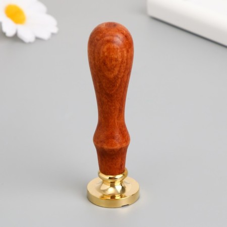Printing for wax with a wooden handle "Fands" 9x2.5x2.5 cm-2