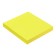 Block with a sticky edge, 76 mm x 76 mm, 100 sheets, fluorescent, yellow