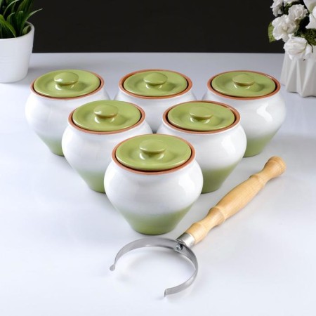 Set "Vyatka Ceramics No. 6" 0.5x6 + Grasp, mix-11
