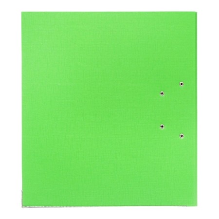 A4, 75 mm registrar, calligrata, PVC, embossing "Len", metal edging, pocket for a spine, collected, light green, mix-7