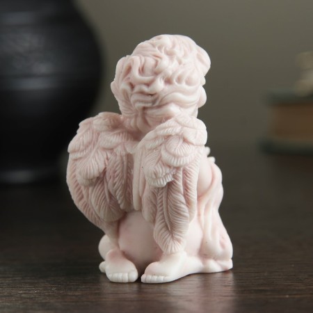 Souvenir "Angel with roses sitting" 6.2cm-2