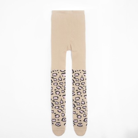 Pantyhose children's KAFTAN "Leopard" 92-98 cm, beige-1