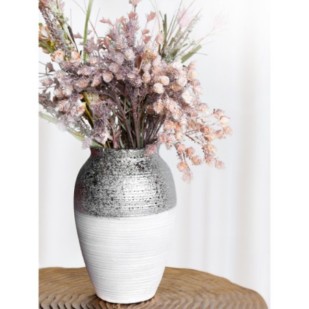 Decorative vase "Funding", 16 × 16 × 25 cm, color gray metallic-5
