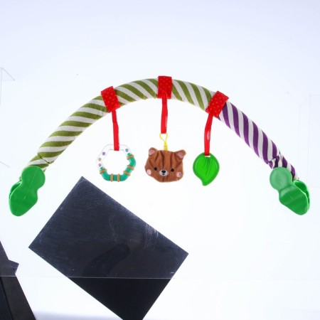 Soft game is soft on the crib, stroller "Bear", 28-43 cm., Breaker, rattles, 3 toys, crush me-8