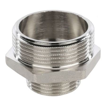 Nipple transition stout SFT-0004-001121, 1 1/2 "x1", external thread, nickel-plated brass-1