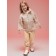 Pants for girls, height 134 cm, sandy color