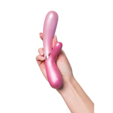 Satiffyer Hot Lover vibrator with clitoral stimulant, pink color-9