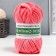 Knitted yarn 100% cotton "Lentino Mini" 100 g 40 m color 06 coral