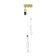 Lamp "Varum" LED 5+5+10W 3000-6000K Black 15x15x30-180cm