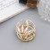 Hair crab "Florence Galant" 3 cm, gold