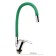 Kitchen mixer Zein Z2109, single -leaf, flexible spout, cartridge 40 mm, green/chromium