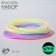 Silicone bracelet "reflective" thin line, set 10 pcs., Mix color, 5.5 cm