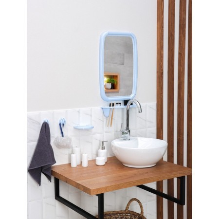Optima bathroom set, light blue color-4