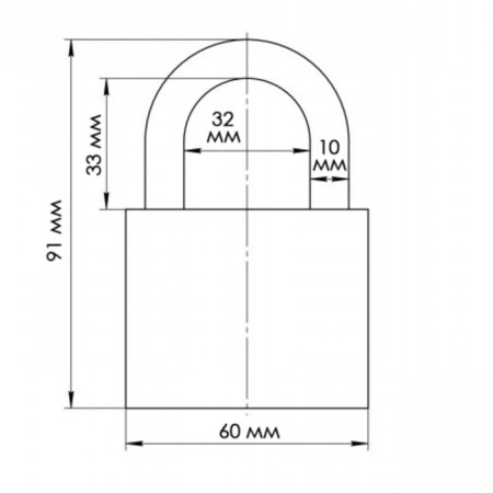 Handing Apecs PD-02-60, D = 10 mm, blister-1