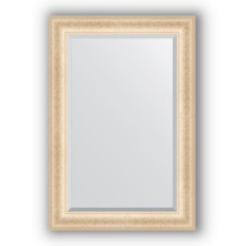 Mirror with fatset in the baguette frame - old gypsum 82 mm, 65 x 95 cm, evoForm