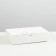 The box is folding, white, 21 x 15 x 5 cm