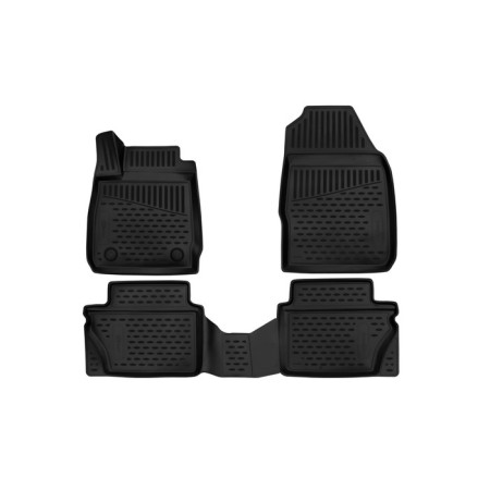 3D mats in the salon for Ford Fiesta (MK6R, MK7, MK7R), 2012-2019, 2017-, 4 pcs.