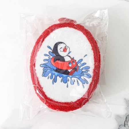 Body washcloth "Penguin", 11 × 14 cm, color mix-7