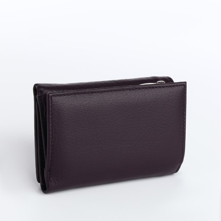 Women's wallet on magnet, purple color-1