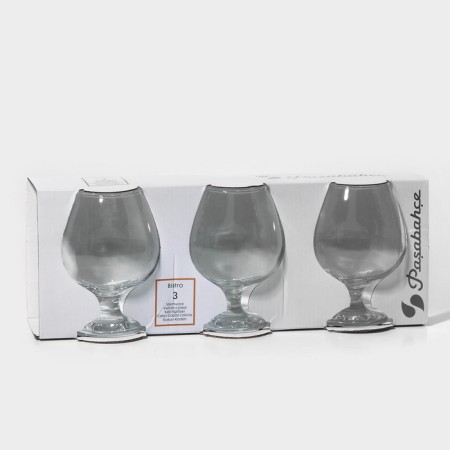 A set of glass glasses for Bistro cognac, 395 ml, 3 pcs-6