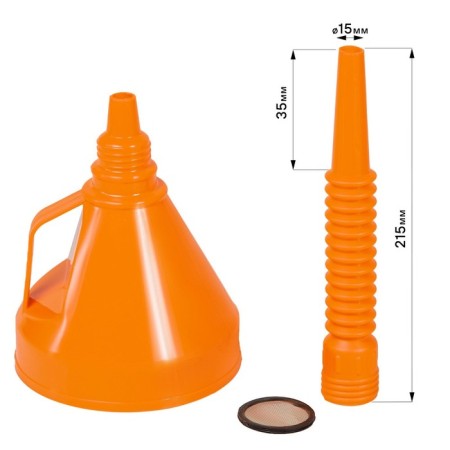 Airline fuel fungal, brave mesh, diameter 135 mm, length 350 mm APF-07-2