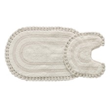 Set of bathroom mats Sofi de Marko Olivia, size 60x100 cm, 50x50 cm, cream color