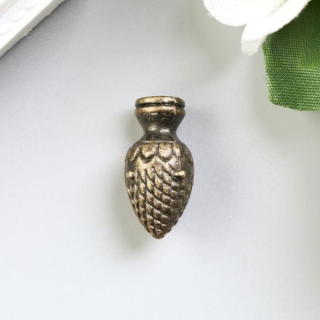 Handle for the casket Metal "Shishechka" bronze set 3 pcs 883 1.2x2.4 cm-2