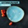 Porcelain dish for supply to Magistro "Cerera", 18.2 × 16.3 cm, blue color