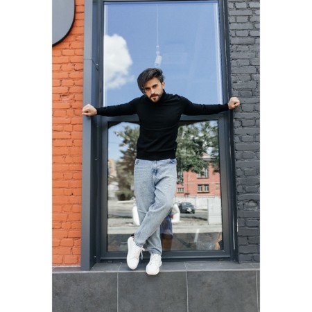 Jumper male ise, size 58, black color-5