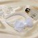 Hair cap "Schoolgirl" Classic, 1 cm, white
