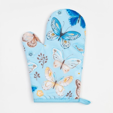Kitchen set 2 of the Ethel “Butterflies”, a grade 17x17 cm, mittens 24x16 cm, 100% p/e-1