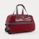 Road bag on wheels, a lightning department, with an increase, an outer pocket, burgundy color