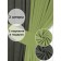 Set of curtains "Canvas", size 200x250 cm, 2 pcs, pavement color, olive