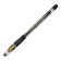 Ballic Handle Erichkrause L-30, Gold Stick & Grip Classic, needle node 0.7 mm, black, rubber holder, super soft letter