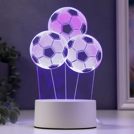 Three goals lamp from the network 9.5x11.5x20 cm Risalux