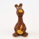 BOOSHING FREE for dogs from latex "Bobik", 11 cm, brown