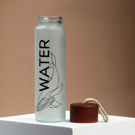 Water bottle, glass, color mix, 350 ml-9