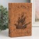 Browner Broken tree to the leatherette to the cork "Ship" 4x12x18 cm