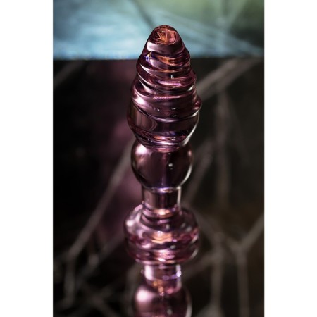 Anal sleeve Sexus Glass, Glass, Pink, 13.5 cm, D = 4 cm-3