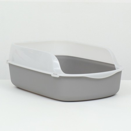 Toilet with board, 50x35x18 cm, gray-1