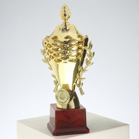 Cup 184C, award figure, gold, plastic stand, 21 × 10 × 6.5 cm.-3