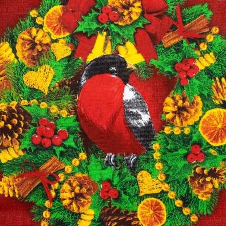 New Year's towel "Fairytale New Year" 35x60 cm, 100% cotton 160 g/m2-1