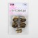 A set of buttons on the leg "Square", 22 × 22 mm, 5 pcs, the color is gray-beige