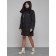 Coat insulated winter female, size 50, black color