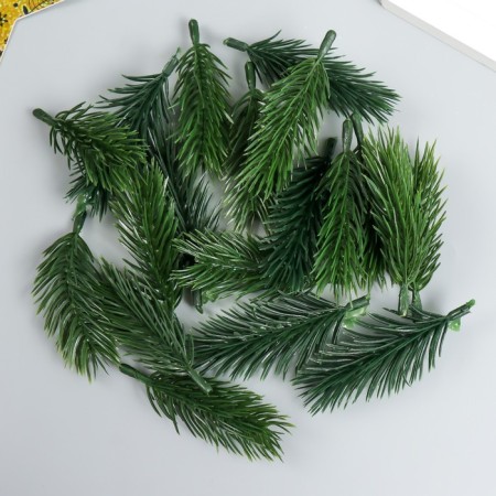 Decor for creativity "spruce branch" Green 8 cm-2