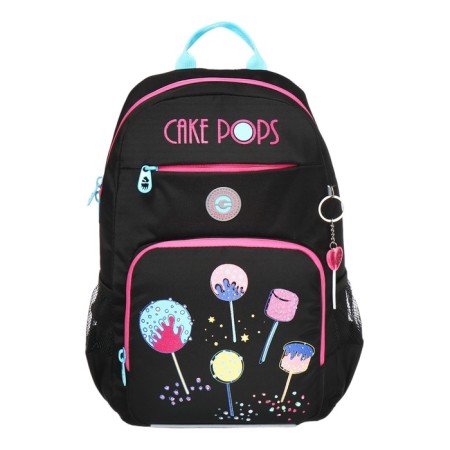 School backpack, 40 x 25 x 13 cm, Grizzly, ergonomic back, laptop department, black-2