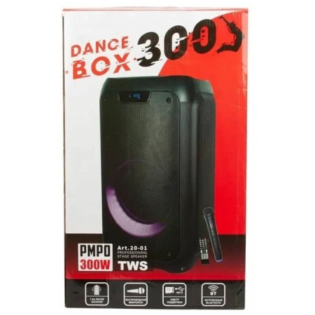 Portable karaoke system Eltronic Dance Box 300 (20-01), 30 W, TWS, AUX, USB, BT, Black-7