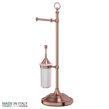Стойка с двумя аксессуарами для туалета 80 cm, фарфор; античная медь, 3SC