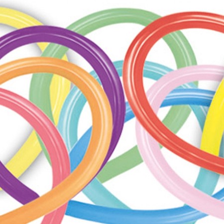 Twisting ball 270, pastel, decorator, set 100 pcs., Mix